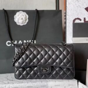 Chanel Classic Black Quilted Shoulder Bag